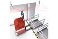 Automated guided vehicle: laser navigation with reflectors