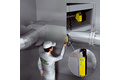 Safety locking function on the maintenance openings of heating, air conditioning, and ventilation systems