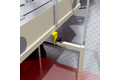 Presence detection behind a light curtain for hazardous area protection
