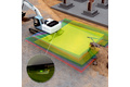 Collision warning on the rear of an excavator with 3D LiDAR sensors