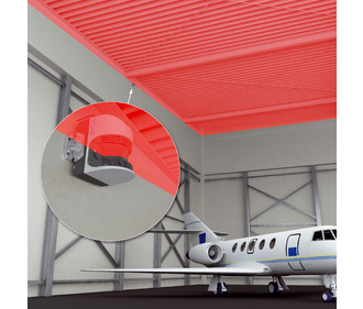Using Horizontal Ceiling Protection To Keep Aircraft Secure When