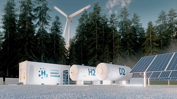 Mit Ökostrom lässt sich Wasserstoff erzeugen, der über das Erdgasnetz transportiert und genutzt wird.