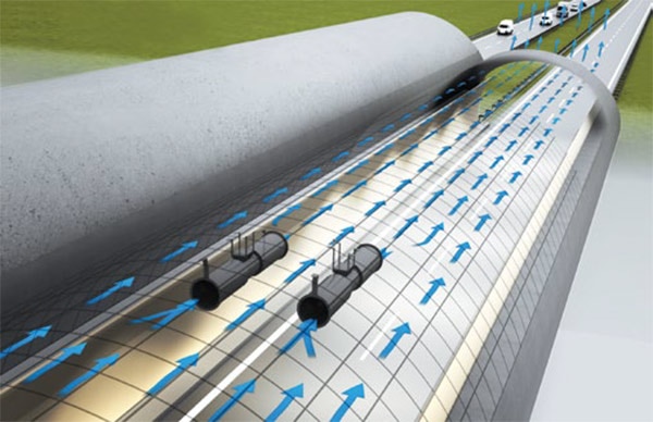 Longitudinal ventilation thanks to efficient ventilation control