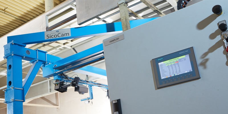 SicoCam 在线板材测量系统显示屏