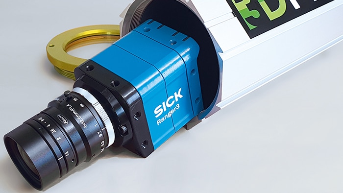 The Ranger3 from SICK is used by the 3D particle measurement system and measures the particle size distribution.