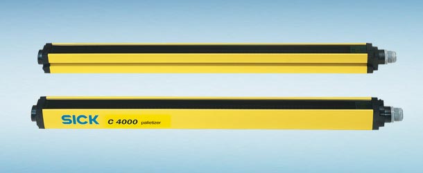 M4000 Standard multiple light beam safety device and C4000 Palletizer safety light curtain