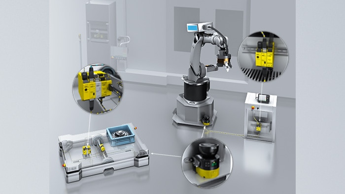 The Safe EFI-pro safety system enables intelligent protection of automatically controlled stackers, robots and other demanding applications. 