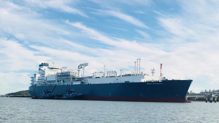 The Höegh Esperanza in Wilhelmshaven is Germany's first own liquified natural gas terminal.