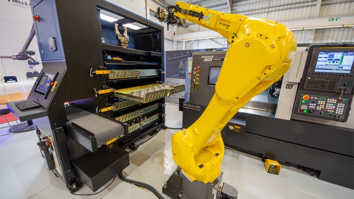 Deploying robots to tend the machines in a flexible cell relieves staff from heavy lifting or repetitive duties, can assure consistently high product quality, and enable 24/7 operation.  