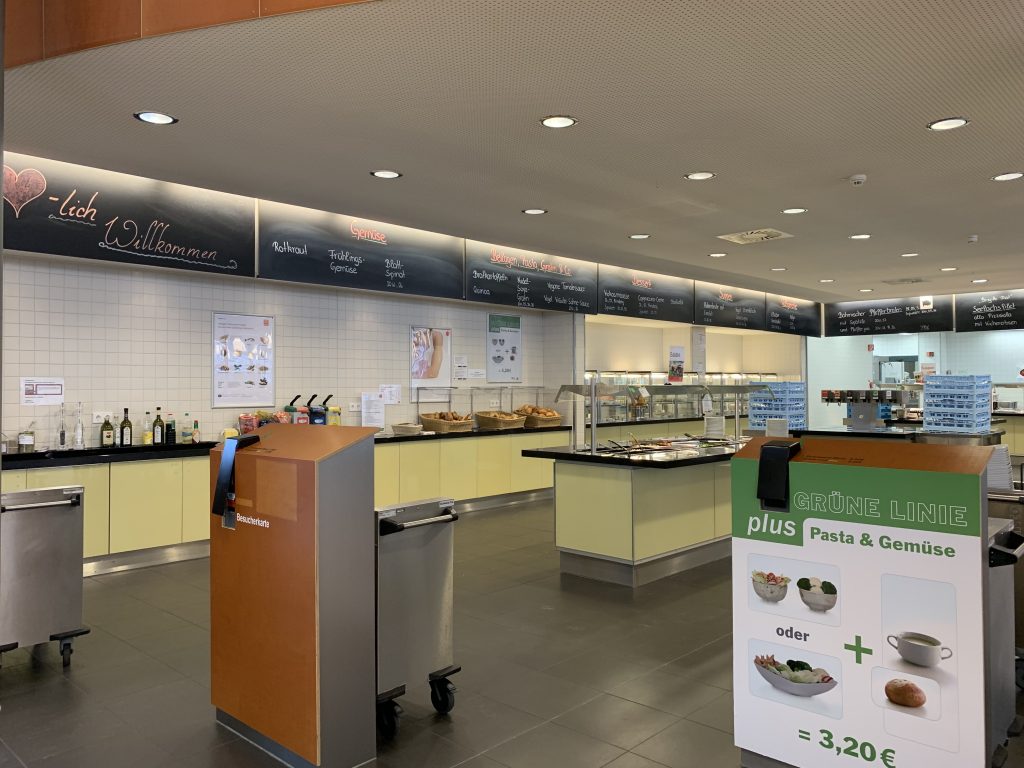 Bezahl-Terminal im Betriebsrestaurant Waldkirch