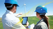 Safety sensors for personal protection at wind power plants