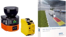 No more bad weather for outdoor AGVs: The outdoorScan3 safety laser scanner with AGV Dynamic Weather Assist enables AGVs to drive in any weather
