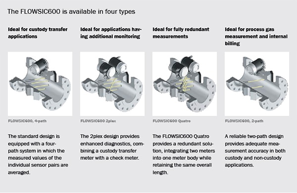 FLOWSIC600 types