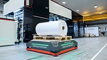 Take a load off: optimize loading and displacement by autonomous mobile robots
