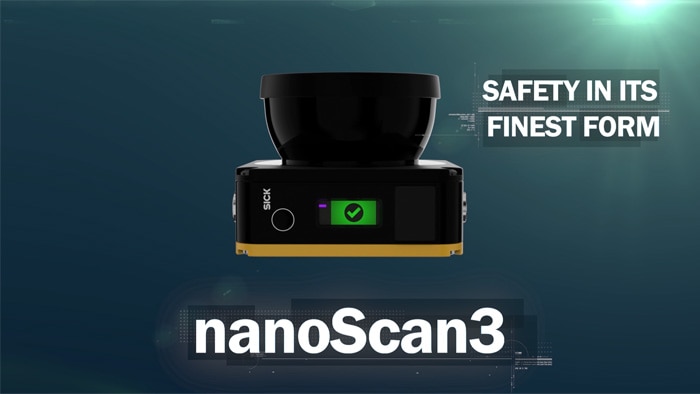 nanoScan3 from SICK: The World’s smallest safety laser scanner