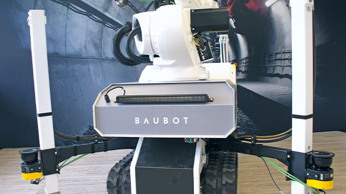 The robot has various tasks, such as drilling, grinding, polishing, welding and spraying.