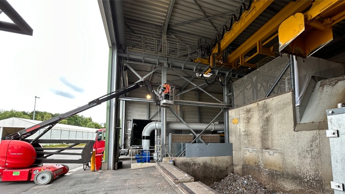 Smurfit Westrock uses LiDAR to optimize automated cranes moving non-paper waste for energy generation.