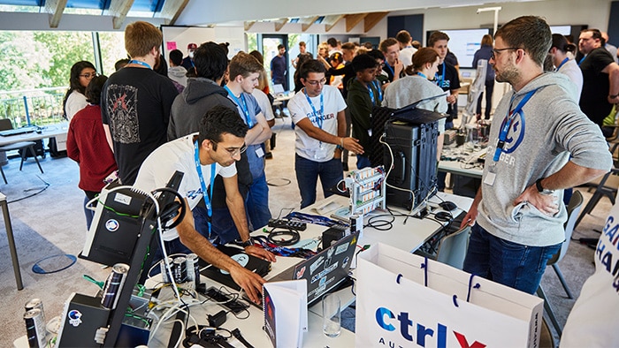 The turnout was great. On the first day, the hackers familiarized themselves with the offerings of the industry partners.