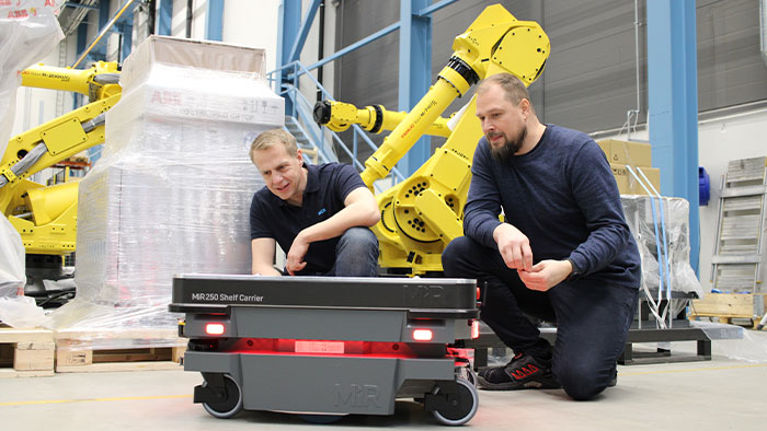 JTA Connection uses safety laser scanners for mobile robots to automate production and logistics.