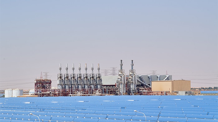 SHAMS produces 100 megawatts of electricity, powering more than 20,000 homes in the United Arab Emirates.