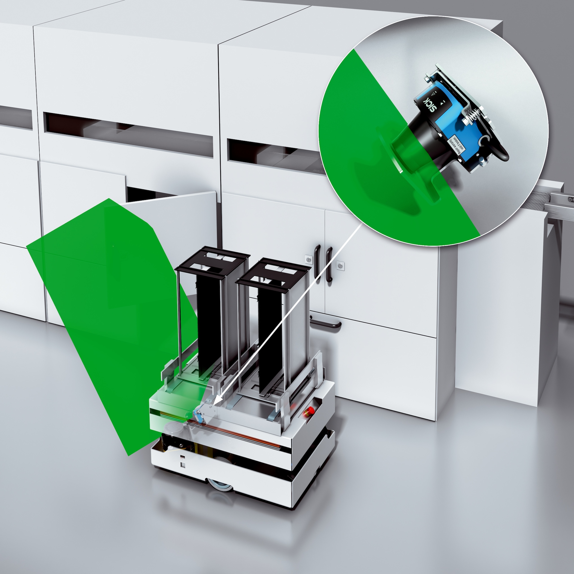 Защита от столкновений автоматизированных транспортных тележек — простота и  экономичность - Производство устройств и компонентов | SICK