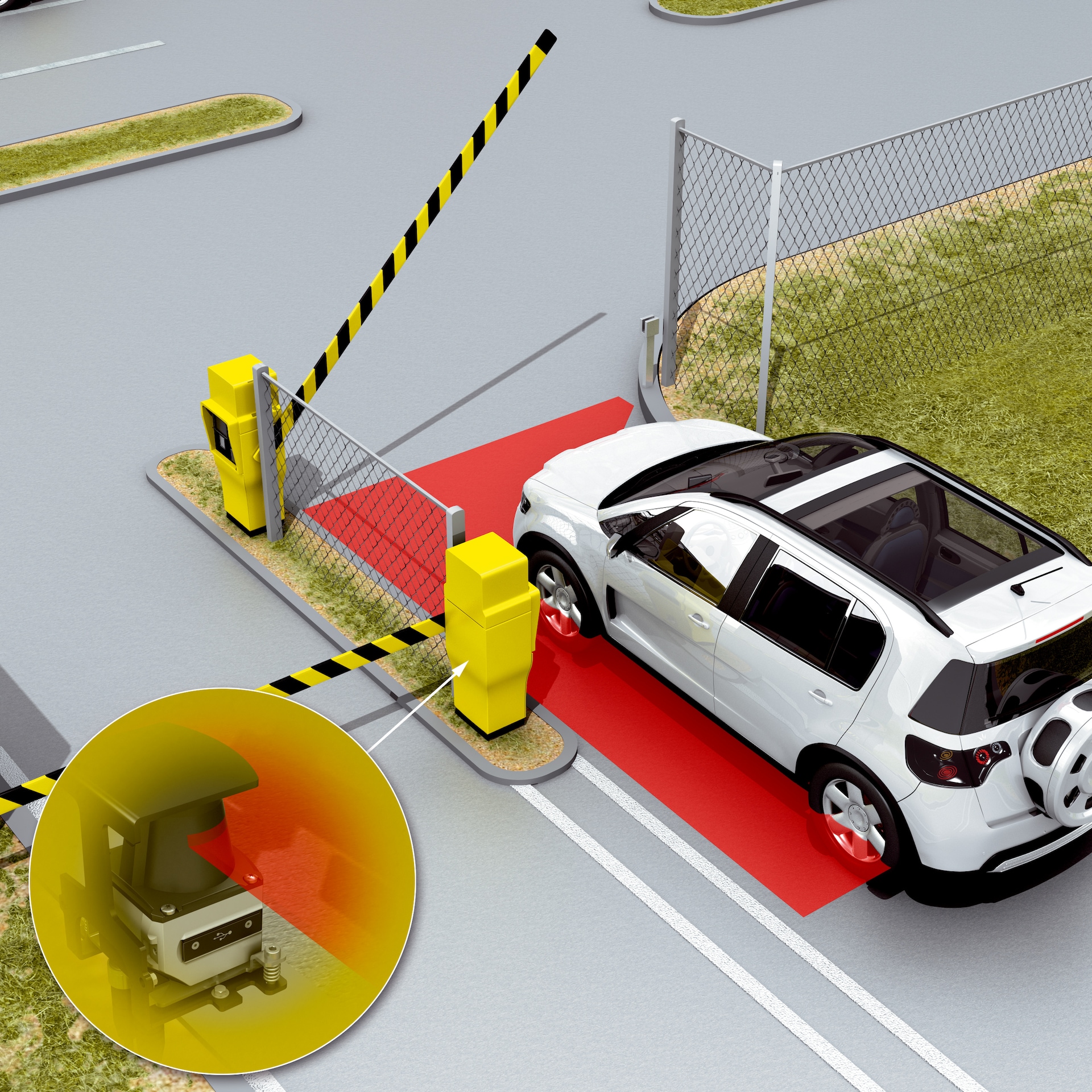 Управление шлагбаумами с помощью датчиков 2D-LiDAR в качестве альтернативы  индукционной петле - Безопасность и управление зданием | SICK