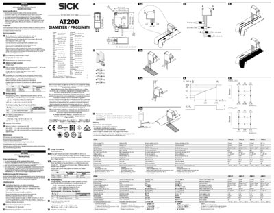 SENSICK AT20D DIAMETER/PROXIMITY