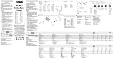 WL27-3 Reflex Array Sensor
