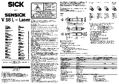 SENSICK V18 L - Laser