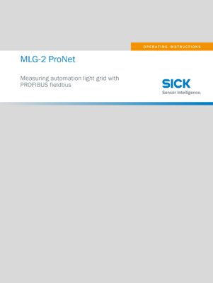 MLG-2 ProNet Measuring automation light grid with PROFIBUS fieldbus