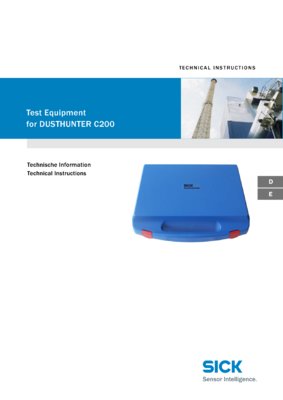 Test equipment for DUSTHUNTER C200