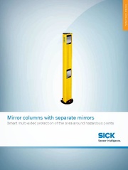 Mirror columns with separate mirrors