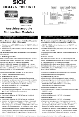 CDM425 PROFINET Anschlussmodul/Connection Modules