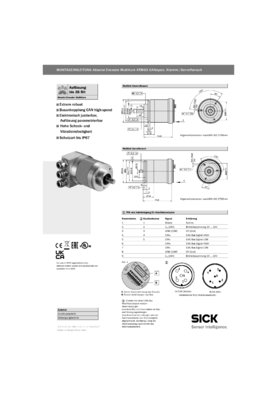 Absolute encoders ATM60 CANopen, Solid shaft