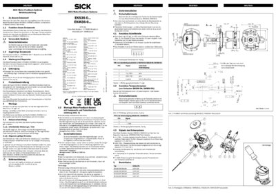 EKS36, EKM36 Motor feedback system rotary HIPERFACE DSL®
