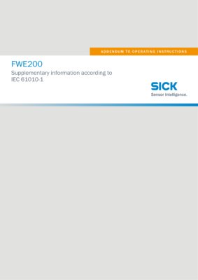 FWE200 - Supplementary information according to IEC 61010-1