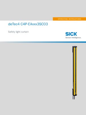 deTec4 C4P-EAxxx3SC03 - Safety light curtain