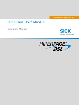 HIPERFACE DSL MASTER Integration Manual