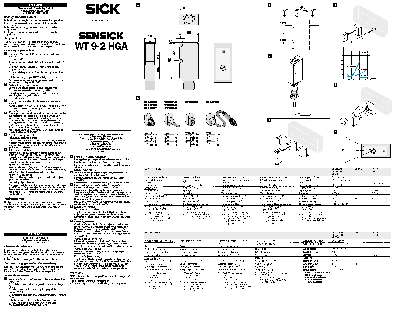 SENSICK WT9-2 HGA