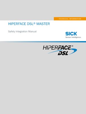 HIPERFACE DSL Master Safety Integration Manual