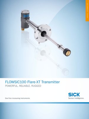 FLOWSIC100 Flare-XT Transmitter - Gas flow measuring instruments (US version)